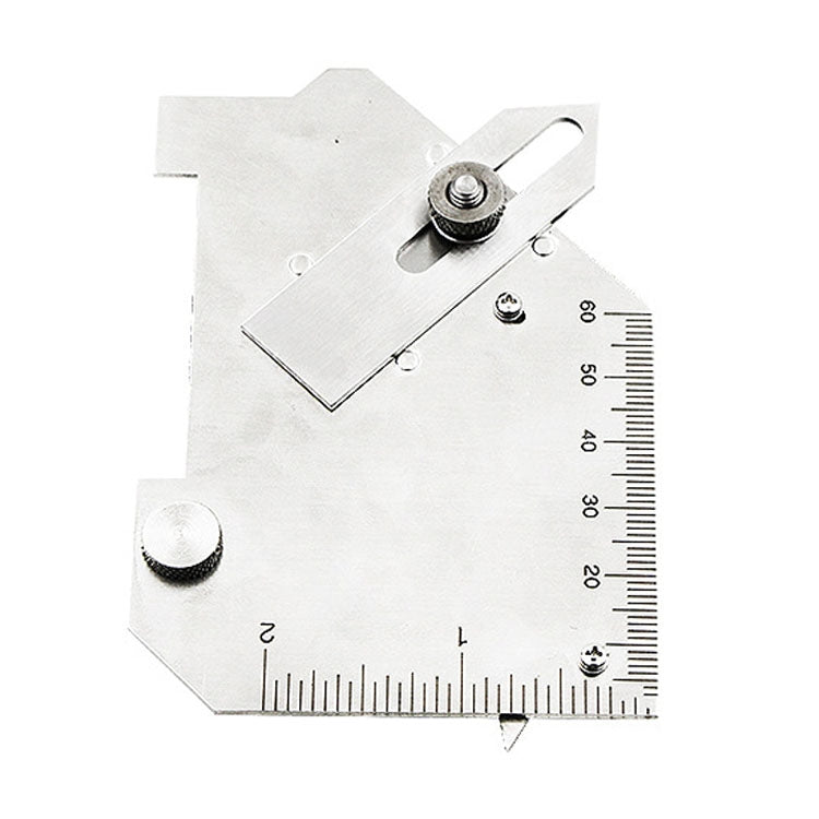 Righello multifunzione per ispezione saldatura con calibro per saldatura d'angolo in acciaio inossidabile a camma MG-8, MG-8 Righello multifunzione per ispezione saldatura con calibro per saldatura d'angolo in acciaio inossidabile a camma MG-8, MG-8